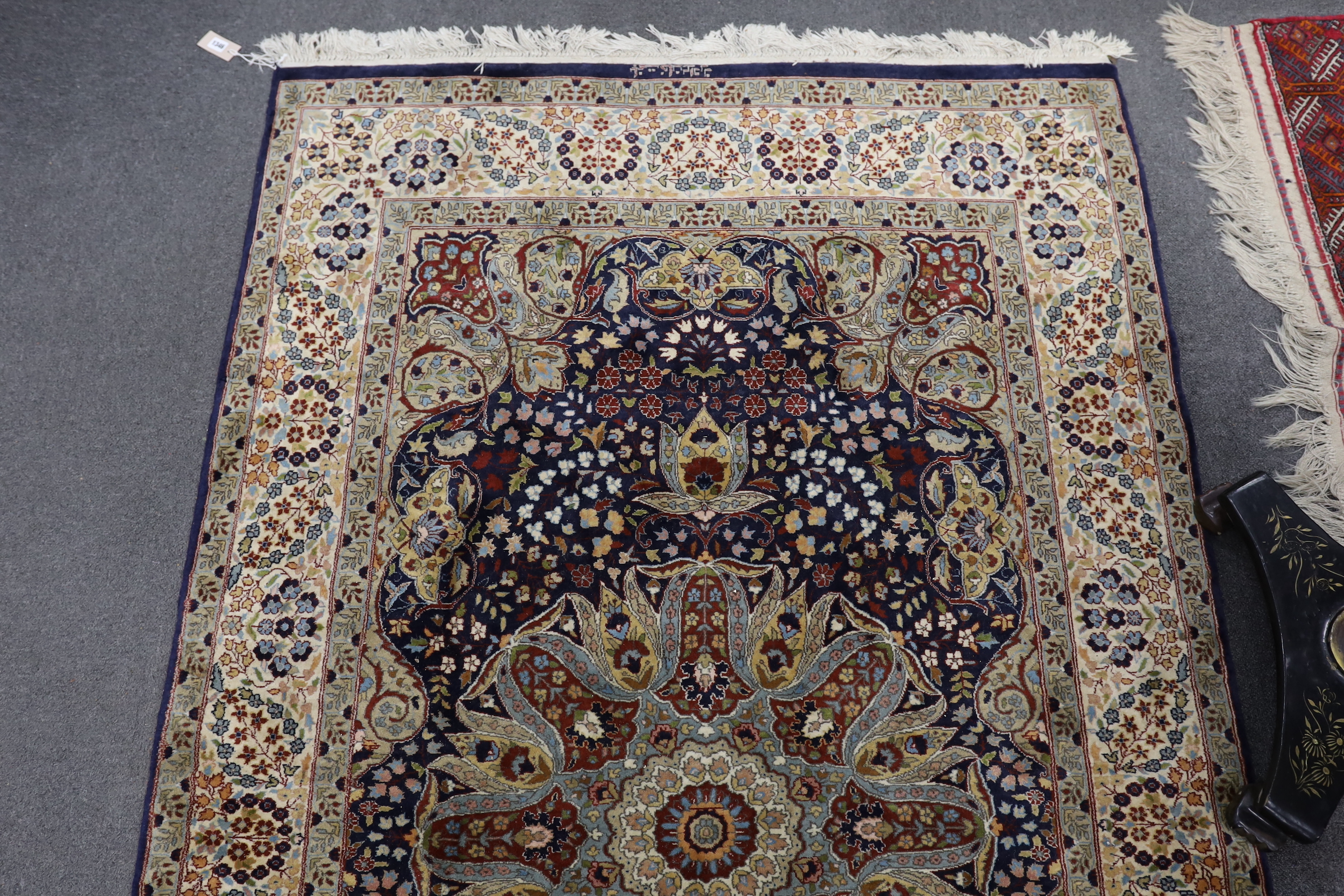 A North West Persian blue ground rug, 240 x 140cm